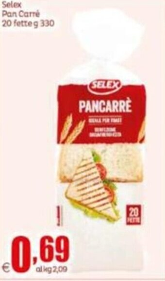 Elite Selex Pan Carré 20 fette g 330 offerta
