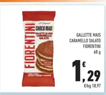 Conad Fiorentini Gallette Mais Caramello Salato 68 g offerta