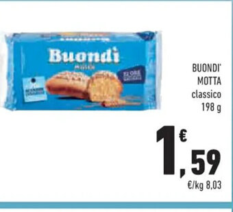 Conad Buondi' Motta classico 198 g offerta