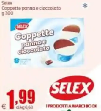 Elite Selex Coppette panna e cioccolato g 300 offerta