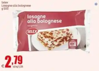 Elite Selex Lasagne alla bolognese g 500 offerta