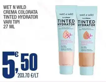 Splendidi e Splendenti Wet n Wild Crema Colorata Tinted Hydrator vari tipi 27 ml offerta