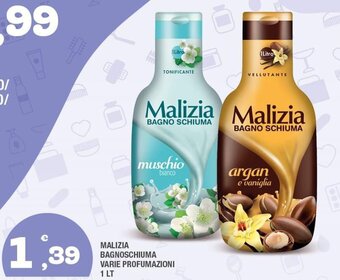 Splendidi e Splendenti Malizia Bagnoschiuma varie profumazioni 1 lt offerta