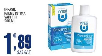 Splendidi e Splendenti Infasil Igiene Intima vari tipi 200 ml offerta