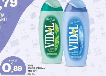 Vidal Doccia Schiuma vari tipi 250 ml