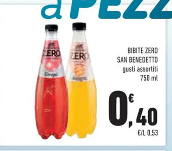 Conad Bibite Zero San Benedetto gusti assortiti 750 ml offerta