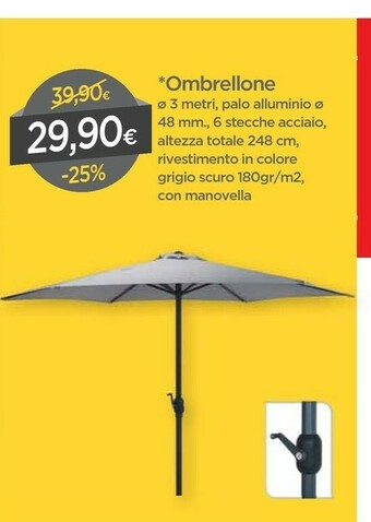 DPiù Ombrelloni da giardino offerta