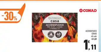 Conad Conad Accendifuoco 40 cubi offerta