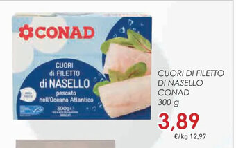 Conad Conad Cuori Di Filetto Di Nasello 300 g offerta