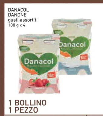 Conad Danacol Danone gusti assortiti 100 g x 4 offerta