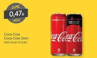 DPiù Coca Cola Coca cola zero offerta