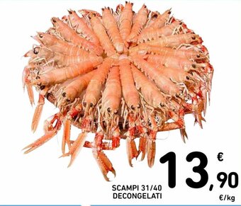 Spazio Conad Scampi 31/40 Decongelati offerta