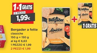 DPiù Bergader Formaggio offerta