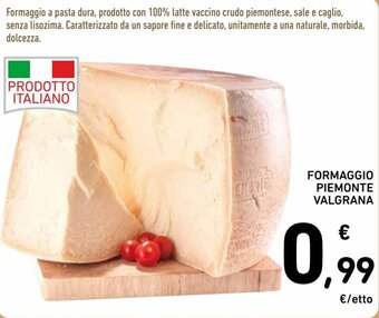 Spazio Conad Formaggio Piemonte Valgrana offerta