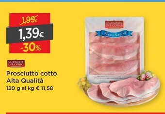 DPiù Salumeria del corso Prosciutto cotto offerta