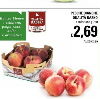 Basko Pesche Bianche Qualità Basko offerta