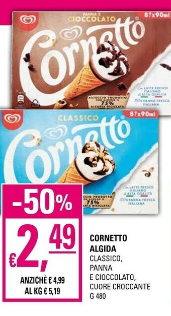 Basko Algida Cornetto offerta