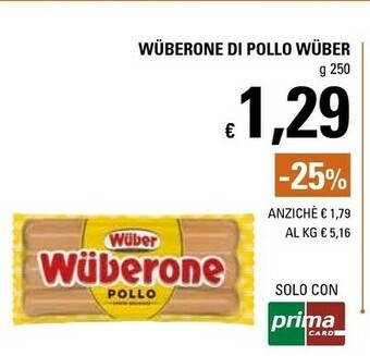 Wuber Wurstel di pollo