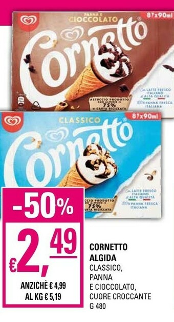 Basko Algida Cornetto offerta