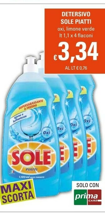 Basko Sole Detersivo piatti offerta