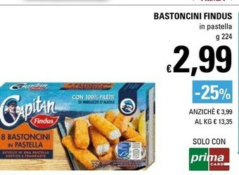 Basko Findus Bastoncini offerta