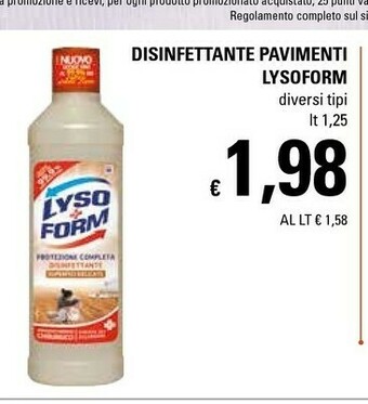 Basko Lysoform Pulizia pavimenti offerta