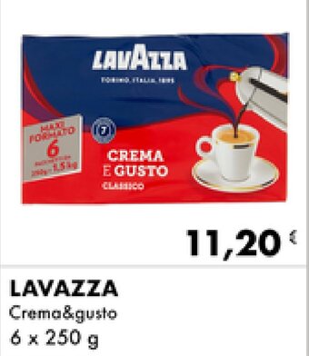Iper Tosano Lavazza Crema & gusto 6 x 250 g offerta
