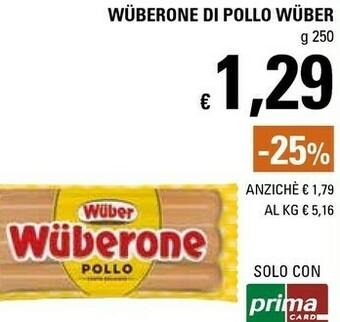 Basko Wuber Wurstel di pollo offerta