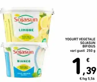 Spazio Conad Bifidus Sojasun Yogurt Vegetale vari gusti 250 g offerta
