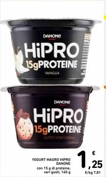 Spazio Conad Danone Yogurt Magro Hipro con 15 g di proteine vari gusti 160 g offerta