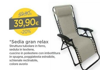 DPiù Sedie pieghevoli offerta