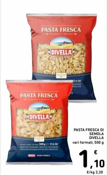 Spazio Conad Divella Pasta Fresca di Semola vari formati 500 g offerta