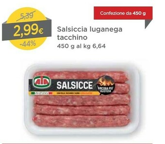 DPiù Salsicce offerta