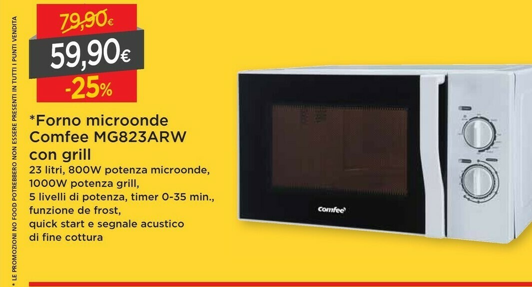 Comfeè Microonde offerta di DPiù