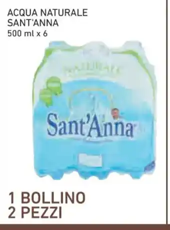 Conad Acqua Naturale Sant' Anna 500 ml x 6 offerta
