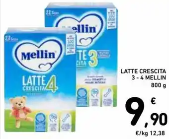 Spazio Conad Mellin Latte Crescita 3 - 4 800 g offerta