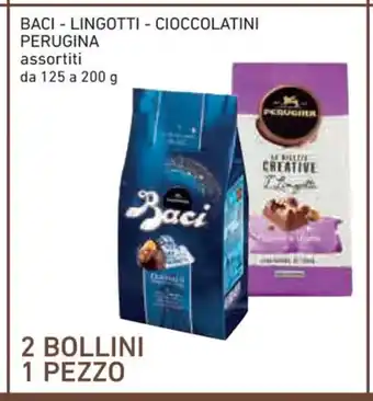 Conad Baci - Lingotti - Cioccolatini Perugina assortiti da 125 a 200 g 2 Bollini offerta