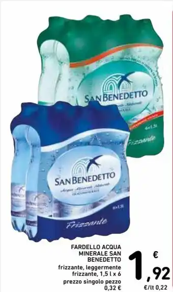 Spazio Conad San Benedetto Fardello Acqua Minerale frizzante, leggermente frizzante, 1,5 l x 6 offerta