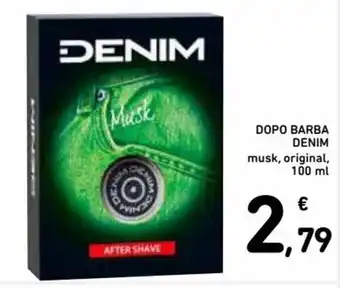Spazio Conad Denim Dopo Barba musk, original, 100 ml offerta