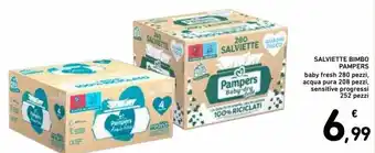 Spazio Conad Pampers Salviette Bimbo baby fresh 280 pezzi offerta
