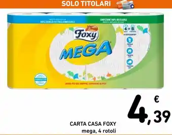 Foxy Carta Casa mega, 4 rotoli