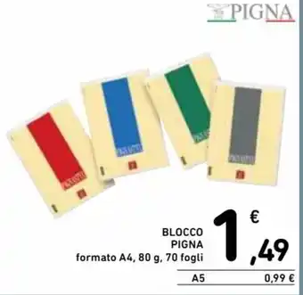 Pigna Blocco formato A4, 80 g, 70 fogli