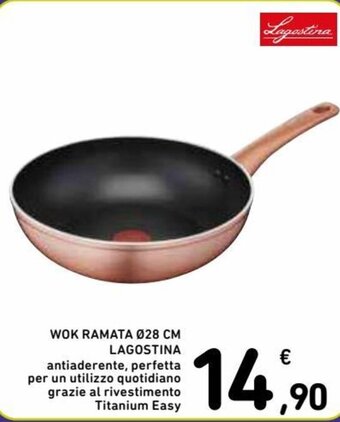 Spazio Conad Lagostina Wok Ramata Ø28 cm offerta