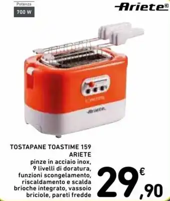 Spazio Conad Ariete Tostapane Toastime 159 offerta
