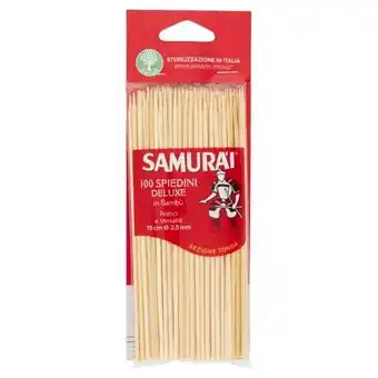 Samurài spiedini deluxe in bambù sezione tonda 15 cm ø 2,5 mm 100 pz