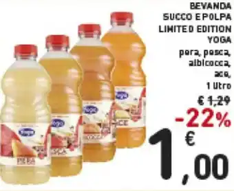 Spazio Conad Yoga Bevanda Succo e Polpa Limited Edition 1 litro offerta