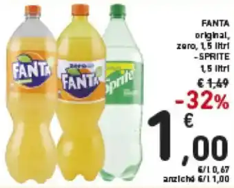Spazio Conad Fanta / Sprite 1,5 lt offerta