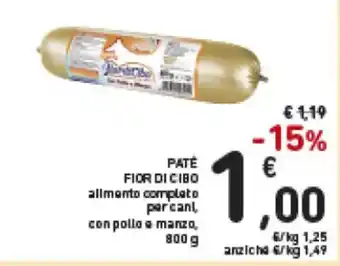 Spazio Conad Fior di Cibo Patè 800 g offerta