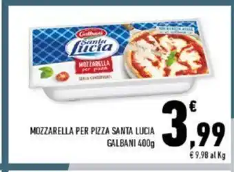 Conad Santa Lucia Mozzarella Per Pizza Galbani 400 g offerta