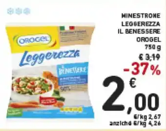 Spazio Conad Orogel Leggerezza Minestrone Il Benessere 750 g offerta